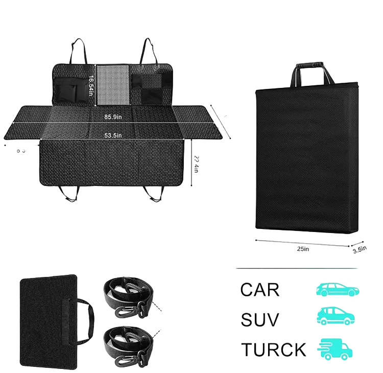 The RoamingPup™ Hard-Bottom Backseat Bridge & Dog Travel Bed